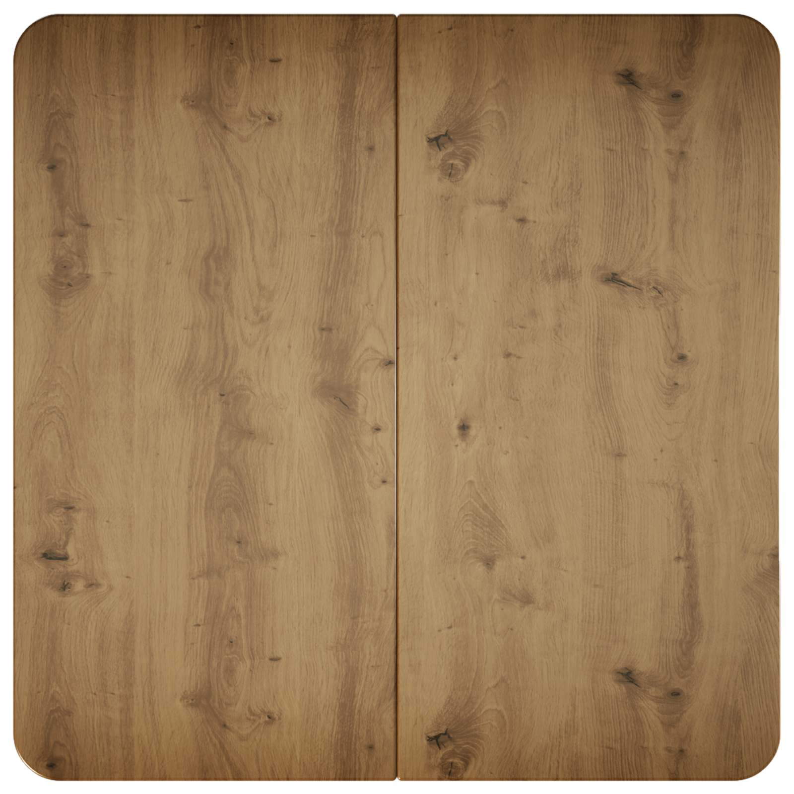 Salontafel Artisanaal eiken 59 x 59 x 45 cm Bewerkt hout