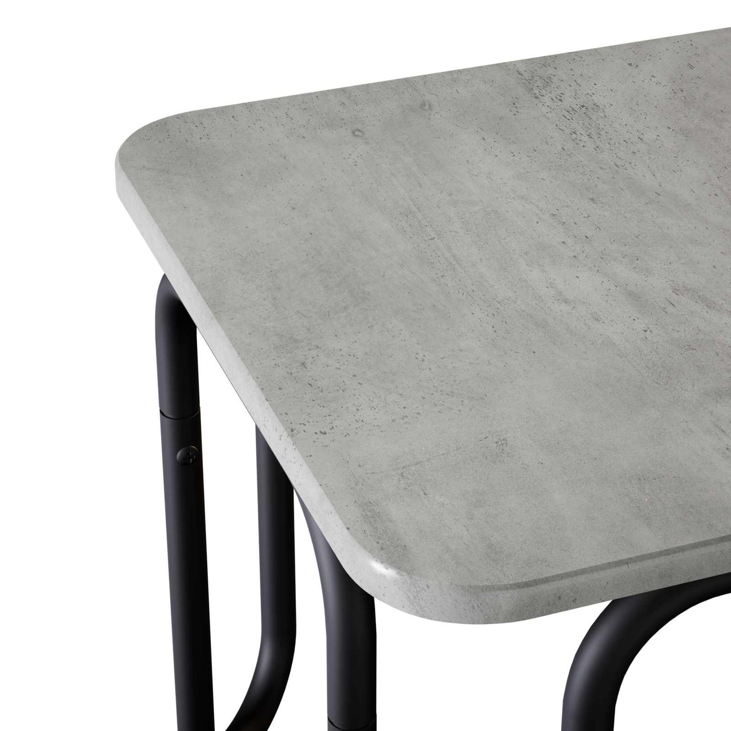 Salontafel Betongrijs 79,5 x 40 x 36 cm Bewerkt hout