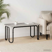Salontafel 79,5x40x36 cm betongrijs bewerkt hout