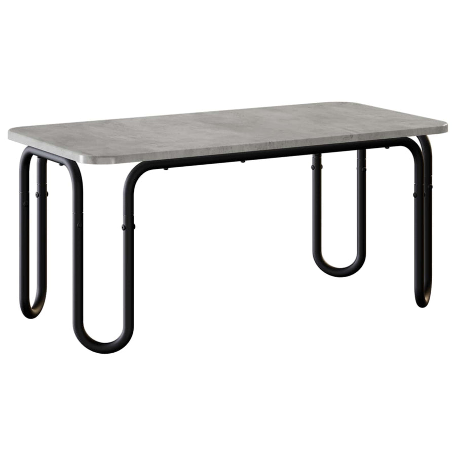Salontafel Betongrijs 79,5 x 40 x 36 cm Bewerkt hout