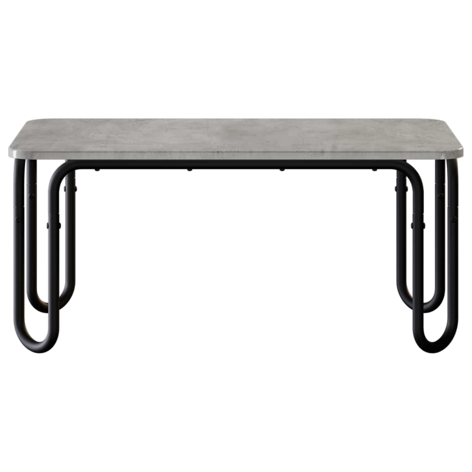 Salontafel Betongrijs 79,5 x 40 x 36 cm Bewerkt hout