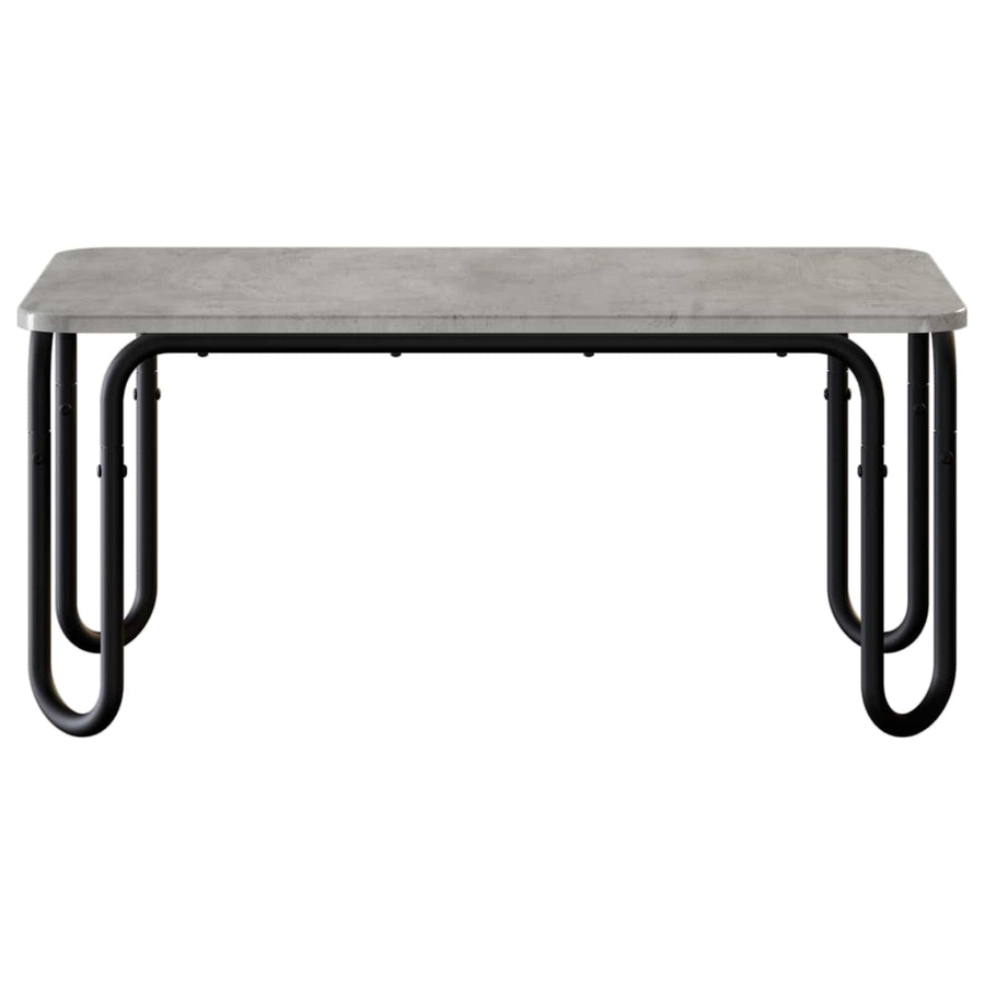 Salontafel Betongrijs 79,5 x 40 x 36 cm Bewerkt hout