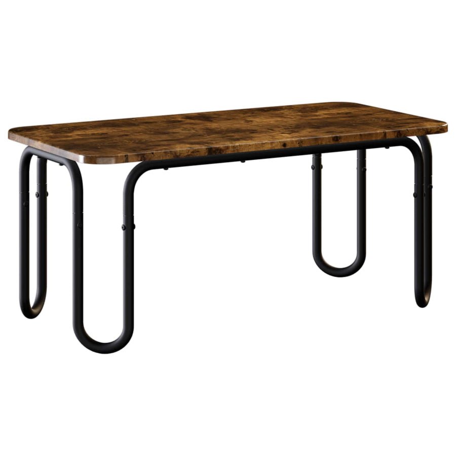 Salontafel Gerookt eiken 79,5 x 40 x 36 cm Bewerkt hout