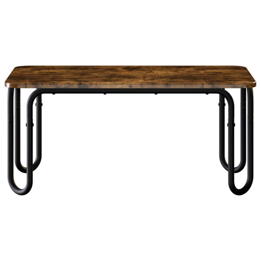 Salontafel Gerookt eiken 79,5 x 40 x 36 cm Bewerkt hout