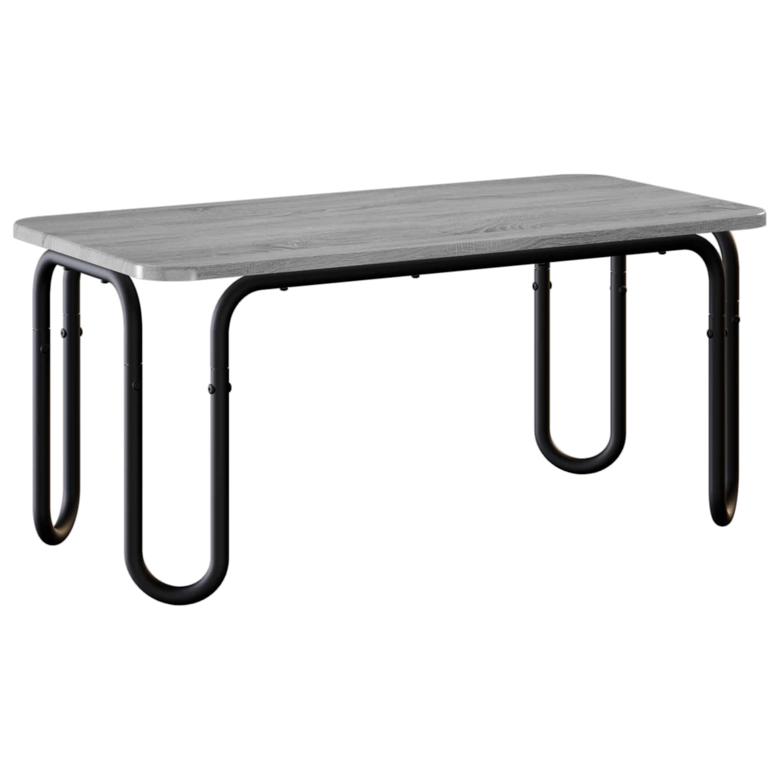 Salontafel Grijs Sonoma 79,5 x 40 x 36 cm Bewerkt hout