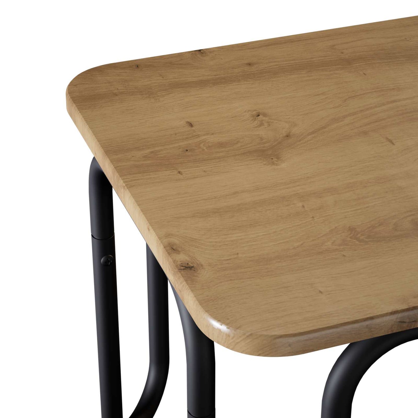 Salontafel Artisanaal eiken 79,5 x 40 x 36 cm Bewerkt hout