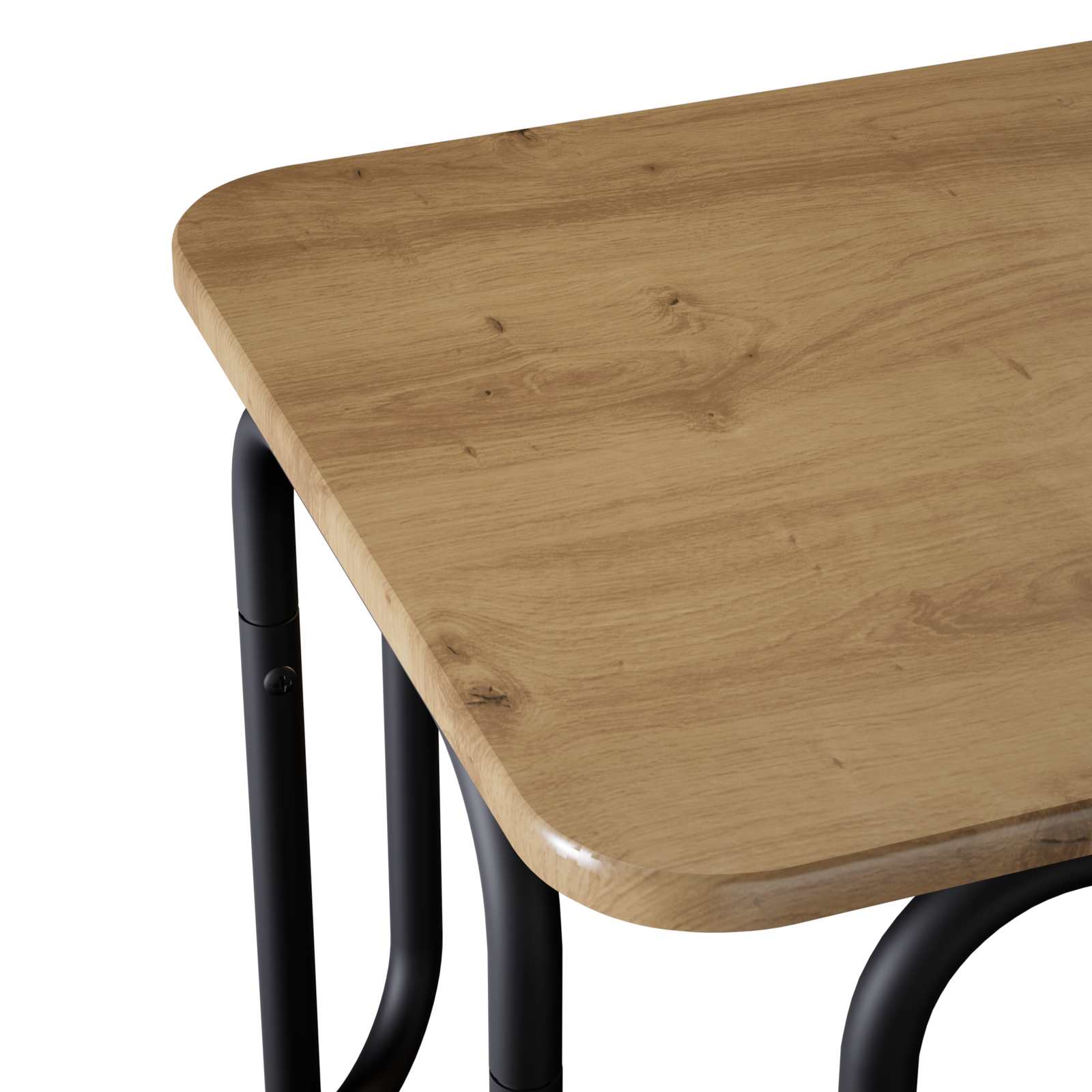 Salontafel Artisanaal eiken 79,5 x 40 x 36 cm Bewerkt hout