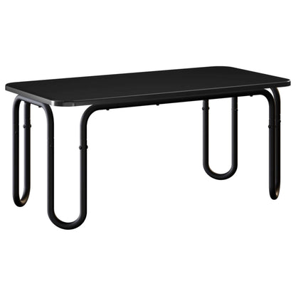 Salontafel Zwart 100 x 50 x 45 cm Bewerkt hout