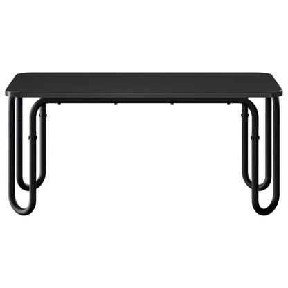 Salontafel Zwart 100 x 50 x 45 cm Bewerkt hout