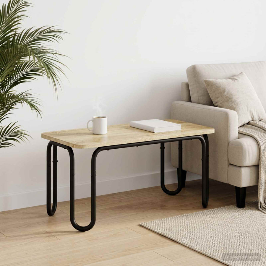 Salontafel Sonoma Eiken 100 x 50 x 45 cm Bewerkt hout