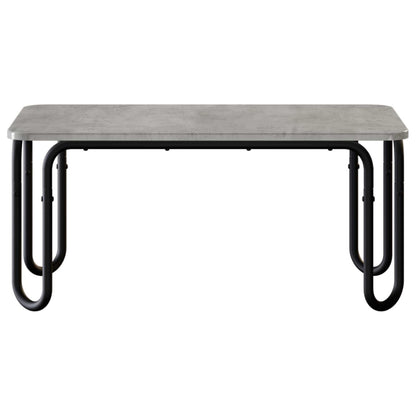 Salontafel Betongrijs 100 x 50 x 45 cm Bewerkt hout