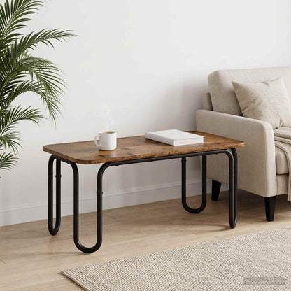 Salontafel Oud hout 100 x 50 x 45 cm Bewerkt hout
