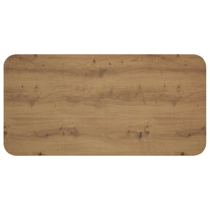 Salontafel Artisanaal eiken 100 x 50 x 45 cm Bewerkt hout