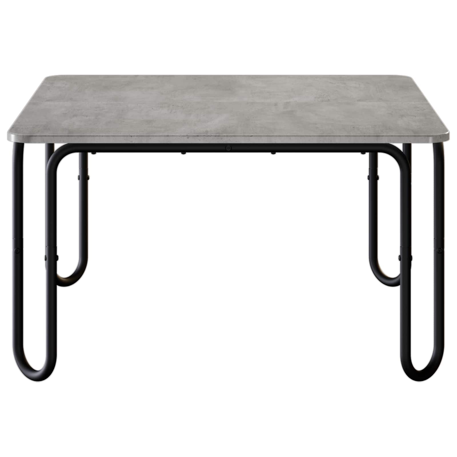 Salontafel Betongrijs 79,5 x 79,5 x 45 cm Bewerkt hout