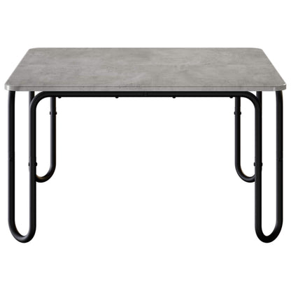 Salontafel Betongrijs 79,5 x 79,5 x 45 cm Bewerkt hout