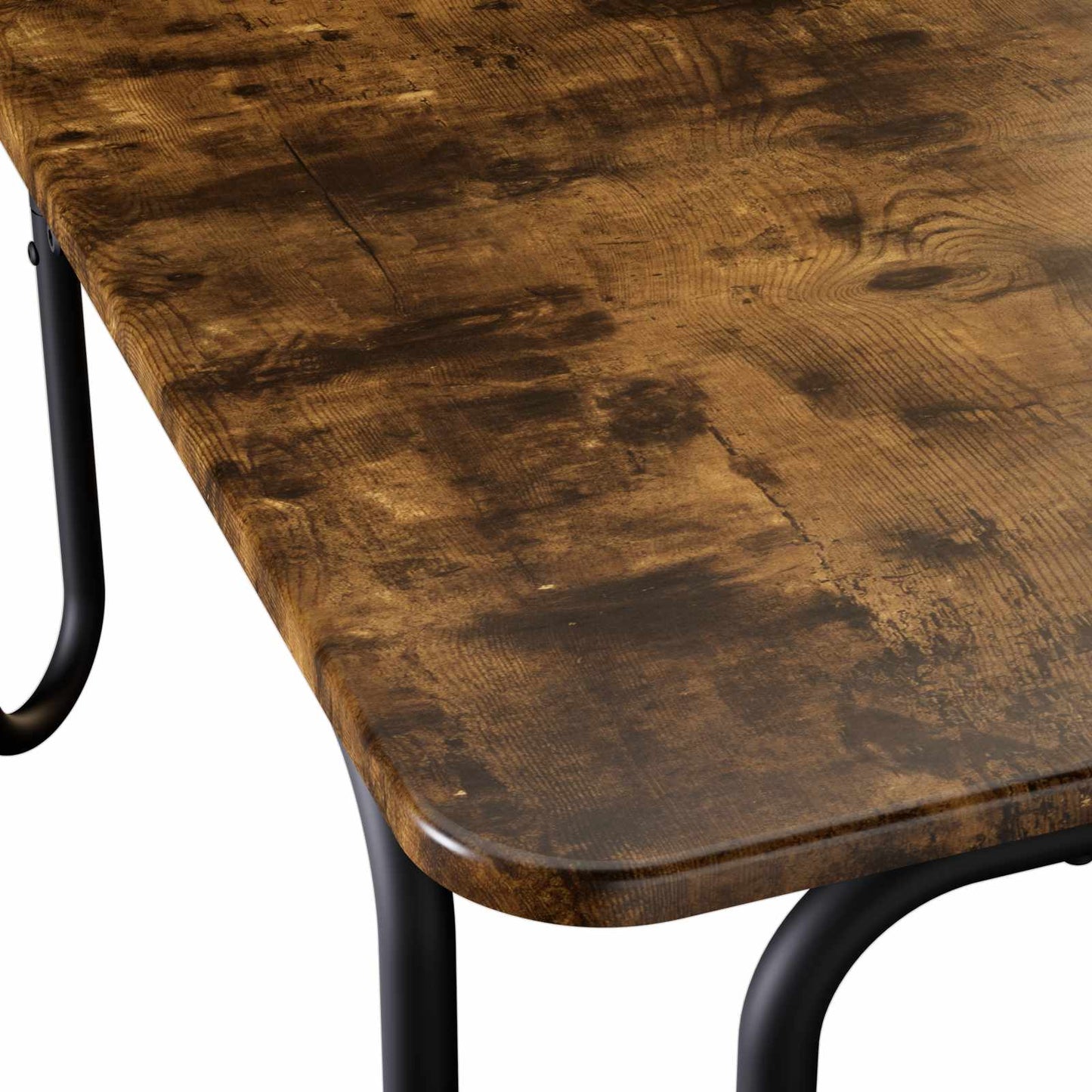 Salontafel Gerookt eiken 79,5 x 79,5 x 45 cm Bewerkt hout
