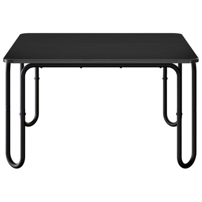 Salontafel Zwart 100 x 100 x 45 cm Bewerkt hout