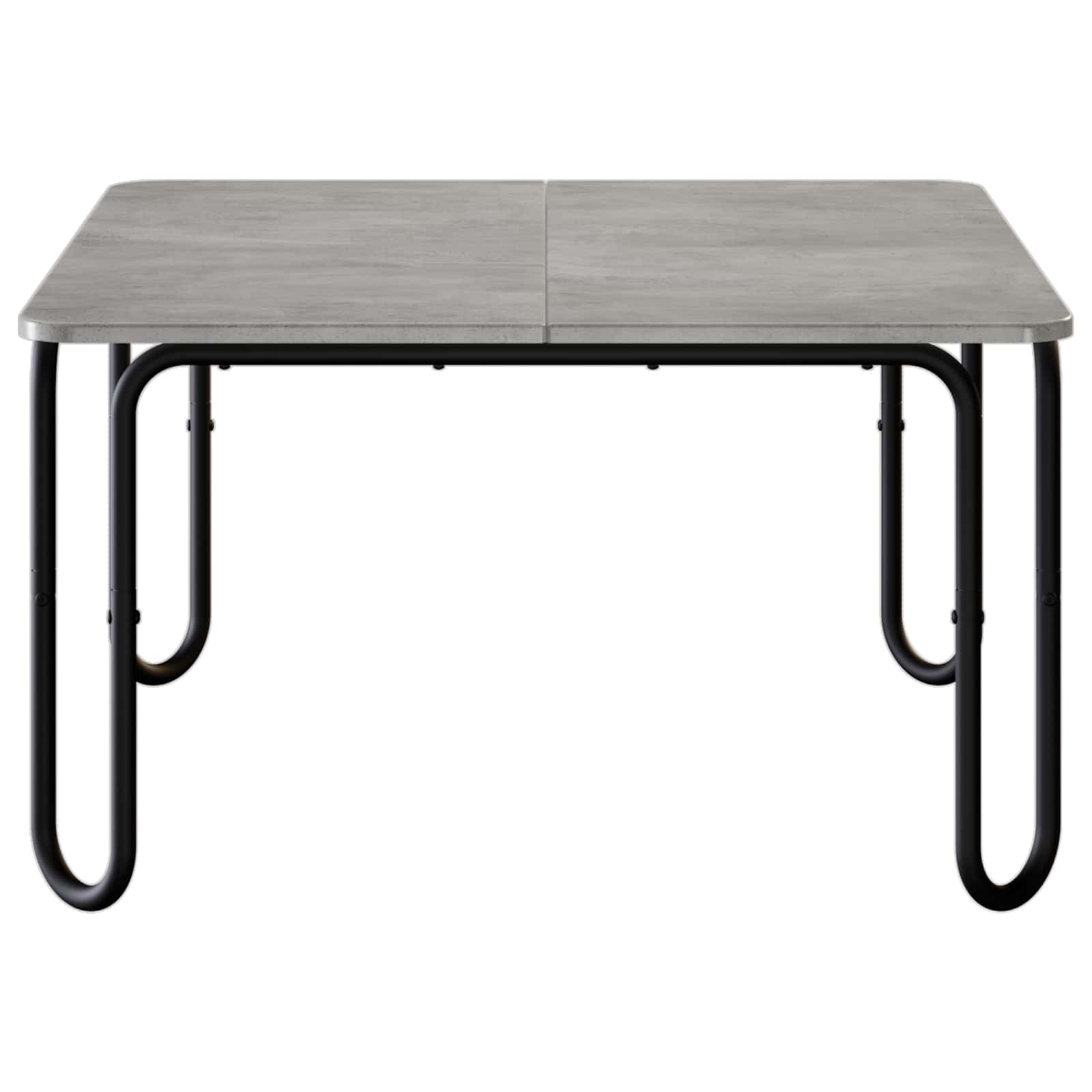 Salontafel Betongrijs 100 x 100 x 45 cm Bewerkt hout