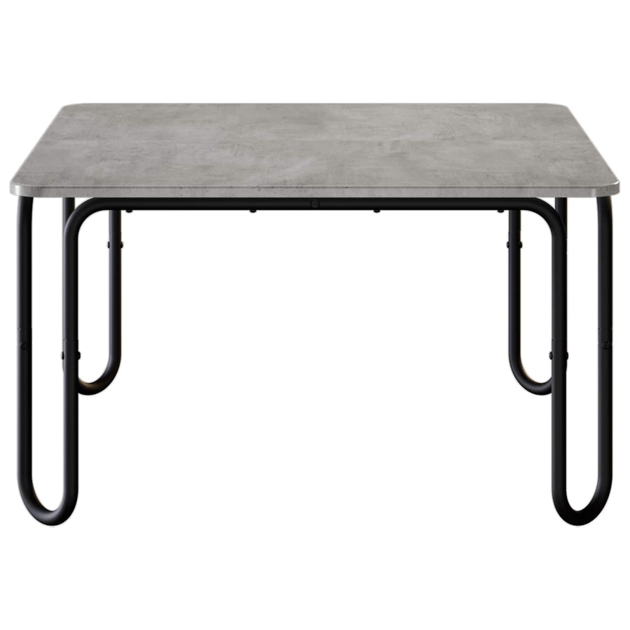 Salontafel Betongrijs 100 x 100 x 45 cm Bewerkt hout