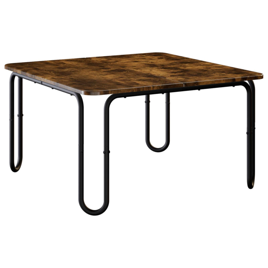 Salontafel Gerookt eiken 100 x 100 x 45 cm Bewerkt hout
