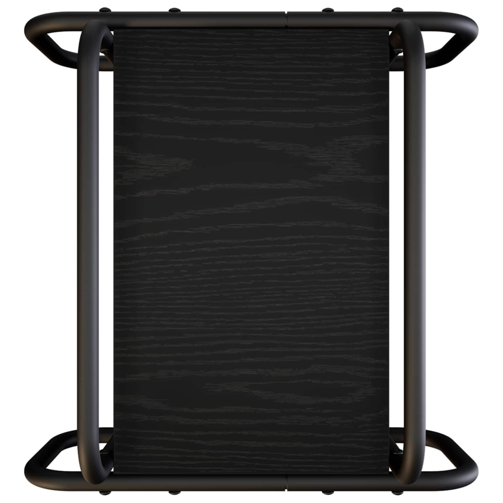 Salontafel Zwart eiken 40 x 40 x 51 cm Bewerkt hout