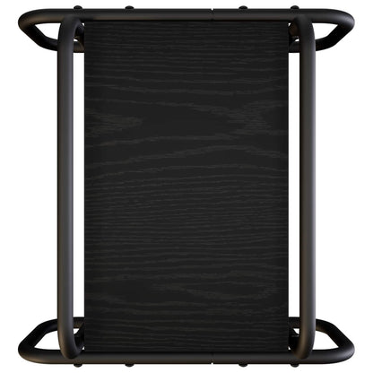 Salontafel Zwart eiken 40 x 40 x 51 cm Bewerkt hout