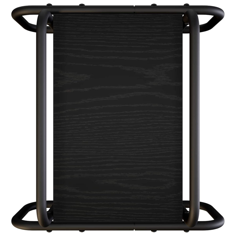 Salontafel Zwart eiken 40 x 40 x 51 cm Bewerkt hout