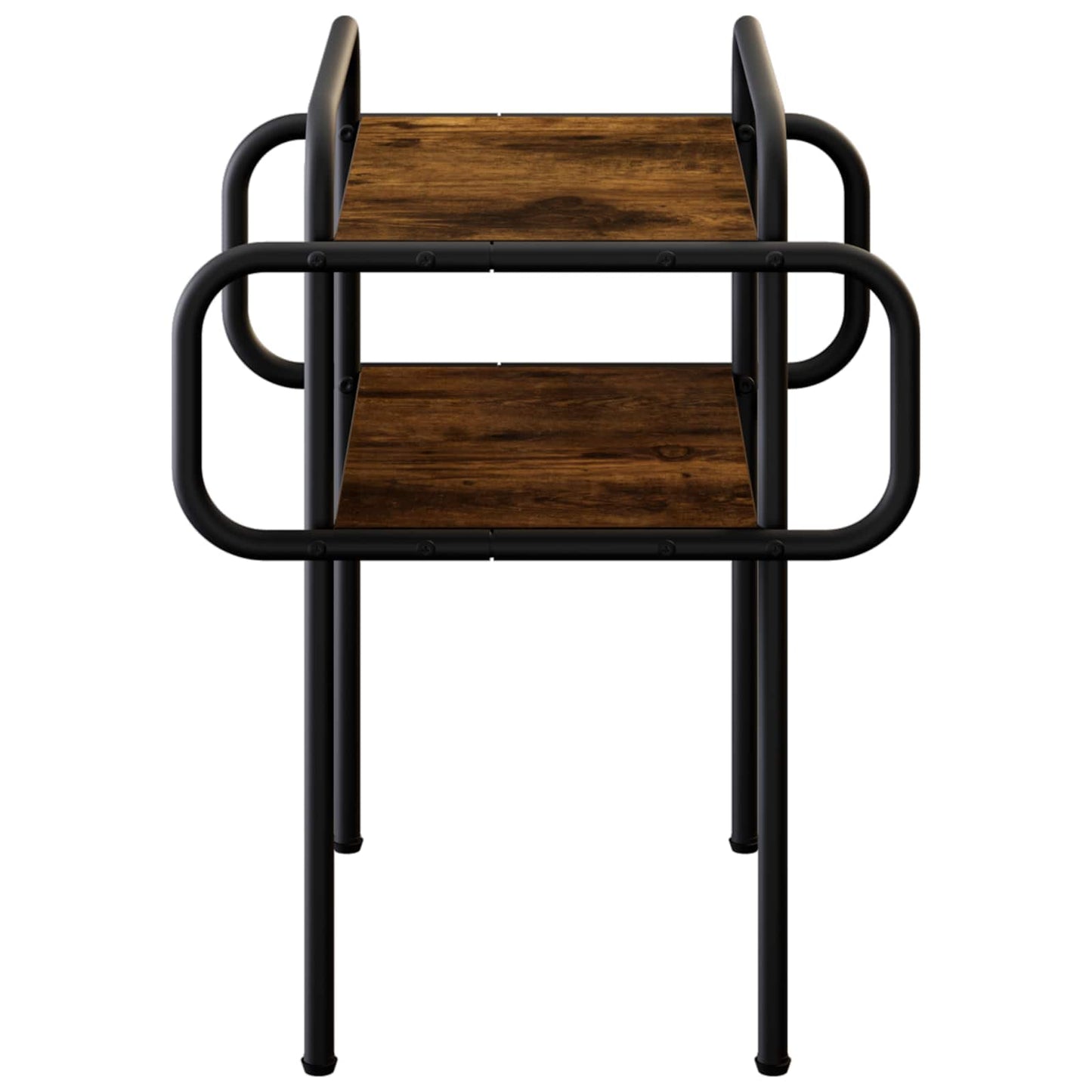 Salontafel Gerookt eiken 40 x 40 x 51 cm Bewerkt hout