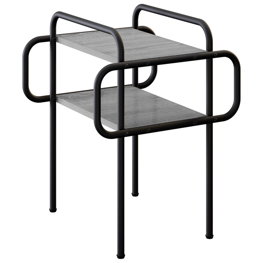 Salontafel Grijs Sonoma 40 x 40 x 51 cm Bewerkt hout