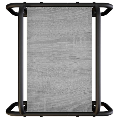 Salontafel Grijs Sonoma 40 x 40 x 51 cm Bewerkt hout