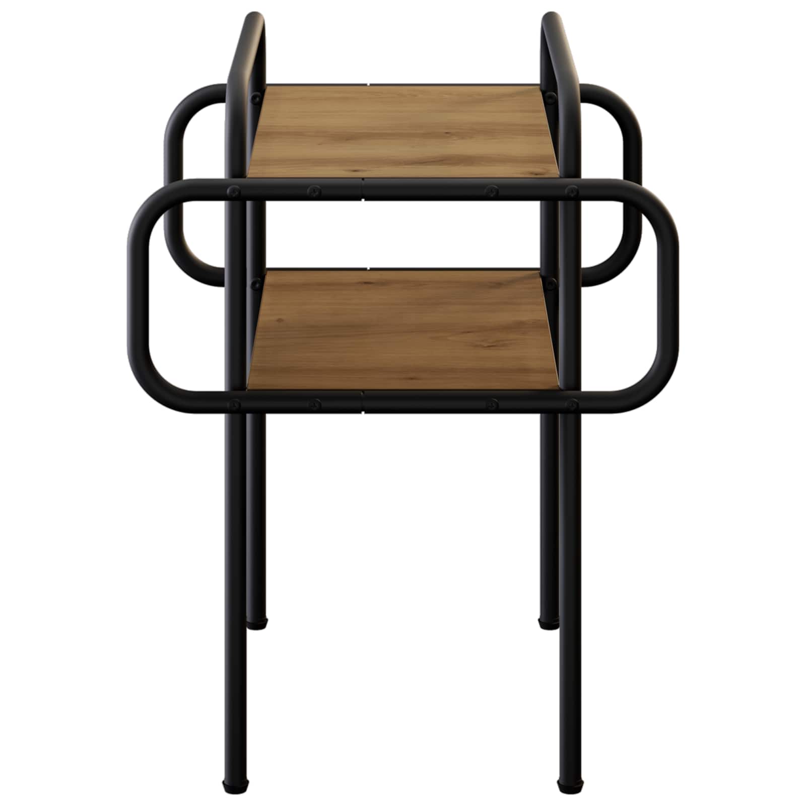 Salontafel Artisanaal eiken 40 x 40 x 51 cm Bewerkt hout