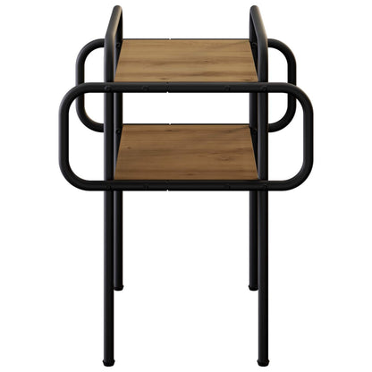 Salontafel Artisanaal eiken 40 x 40 x 51 cm Bewerkt hout