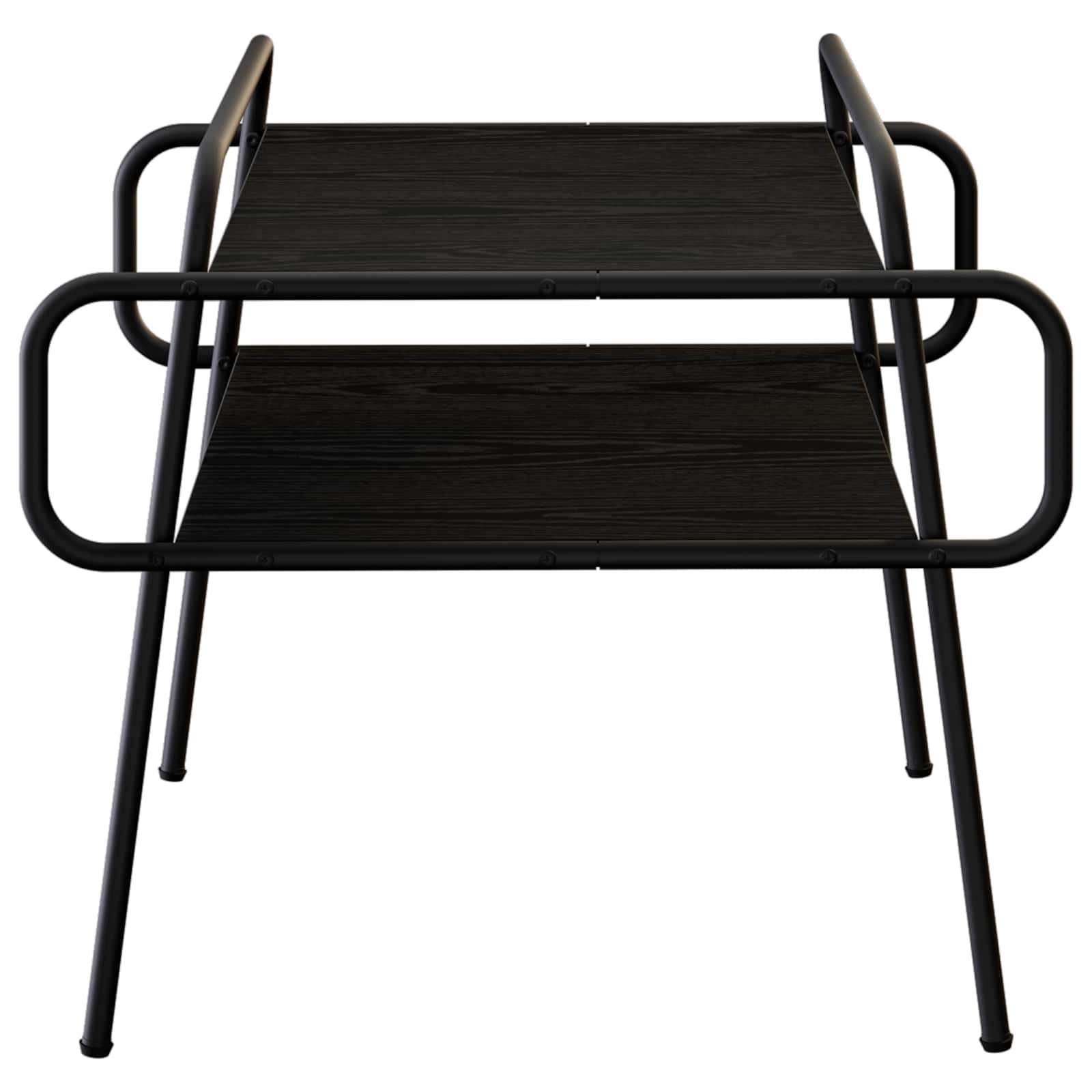 Salontafel Zwart eiken 50 x 50 x 51 cm Bewerkt hout
