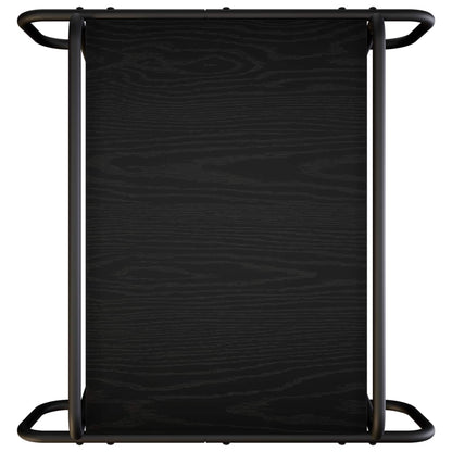Salontafel Zwart eiken 50 x 50 x 51 cm Bewerkt hout