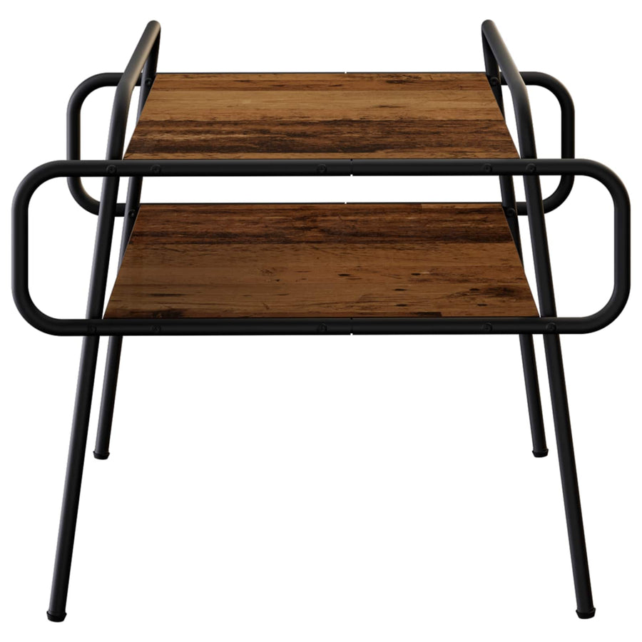 Salontafel Oud hout 50 x 50 x 51 cm Bewerkt hout