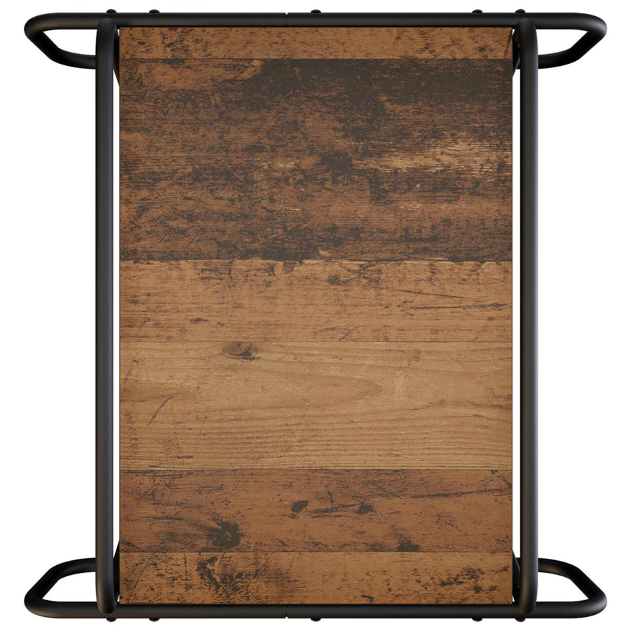 Salontafel Oud hout 50 x 50 x 51 cm Bewerkt hout