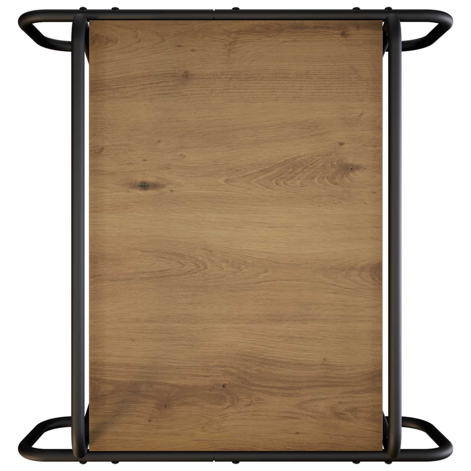 Salontafel Artisanaal eiken 50 x 50 x 51 cm Bewerkt hout