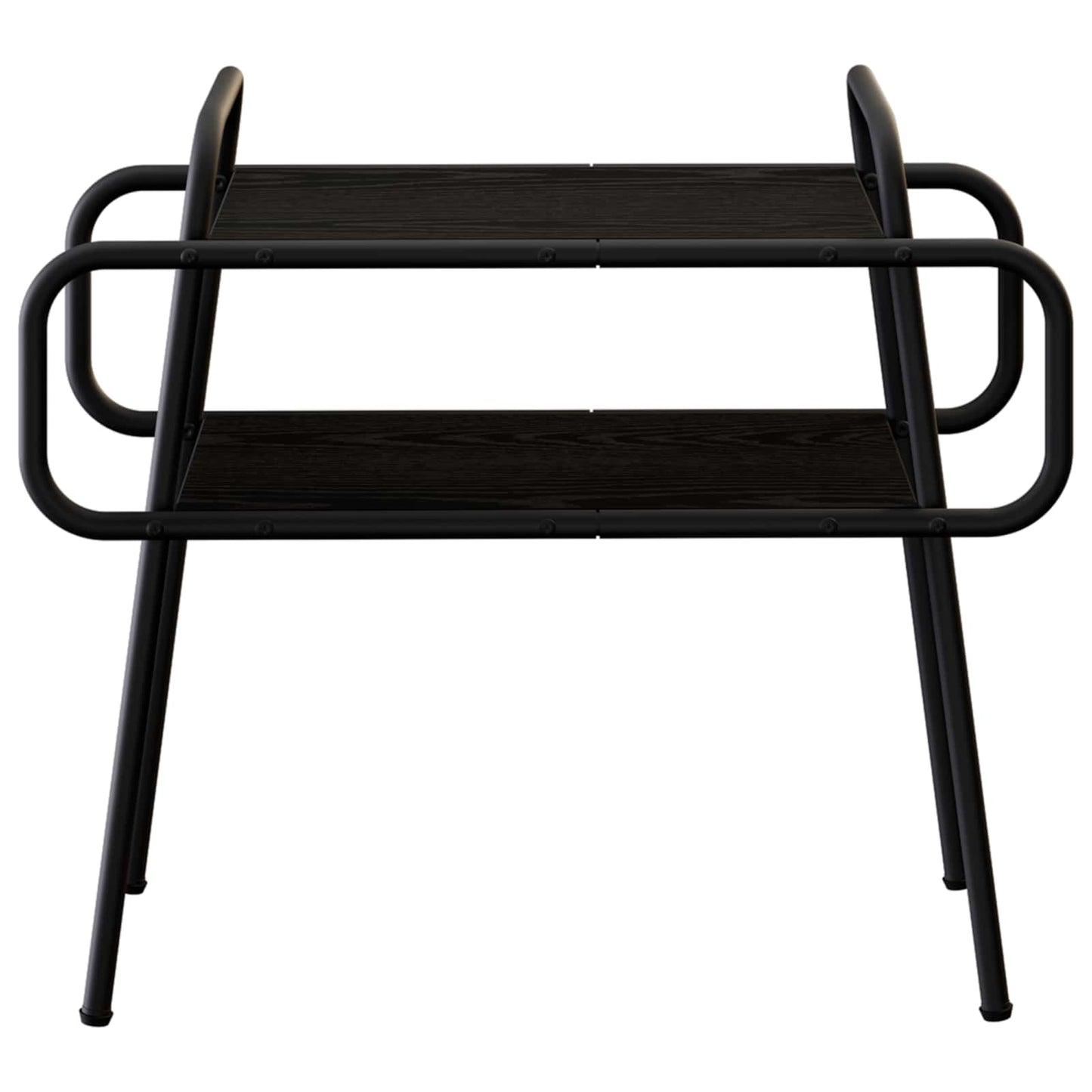 Salontafel Zwart eiken 60 x 30 x 51 cm Bewerkt hout