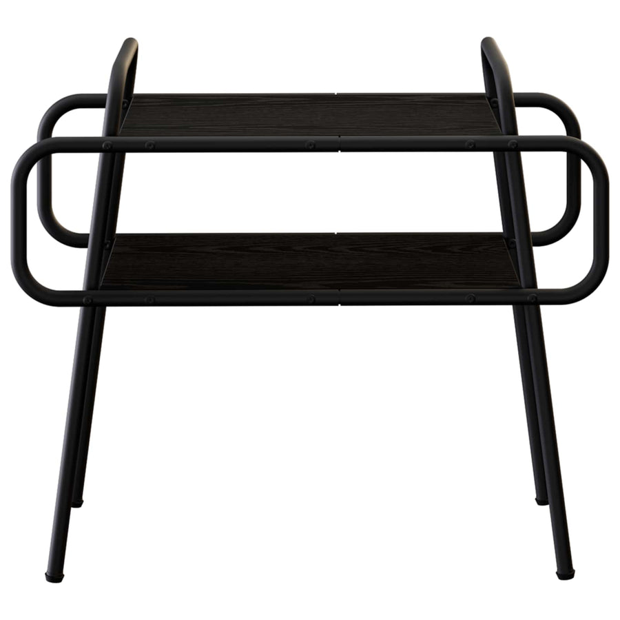 Salontafel Zwart eiken 60 x 30 x 51 cm Bewerkt hout