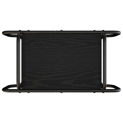 Salontafel Zwart eiken 60 x 30 x 51 cm Bewerkt hout