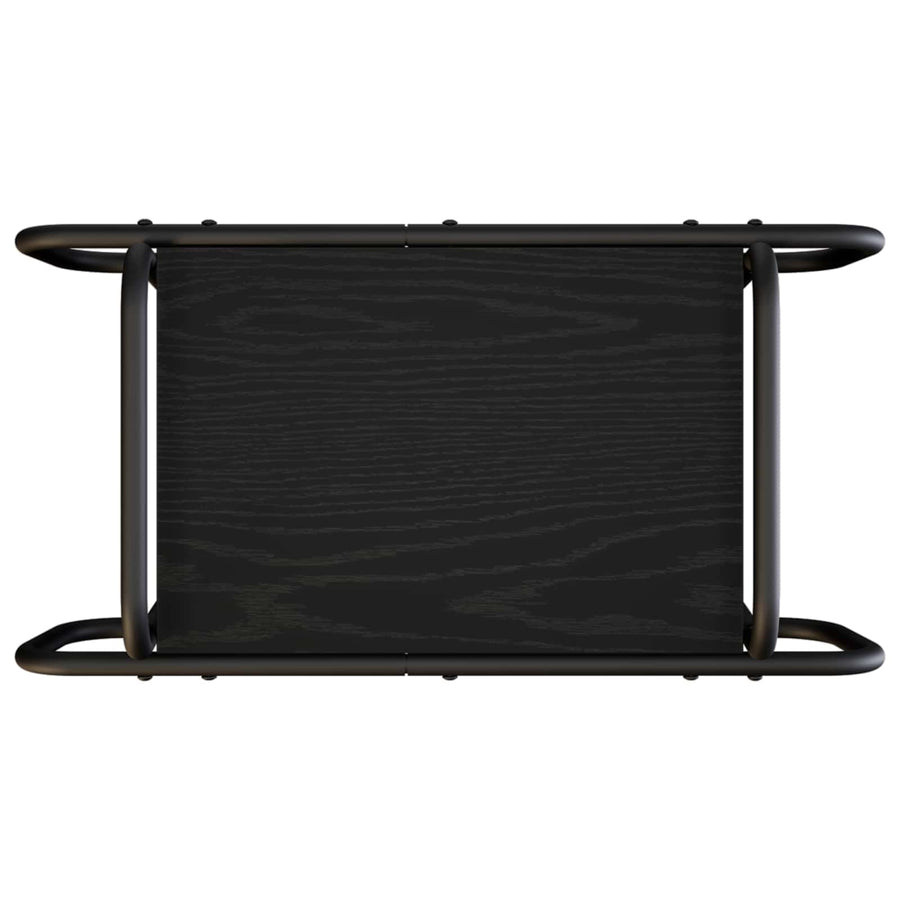 Salontafel Zwart eiken 60 x 30 x 51 cm Bewerkt hout