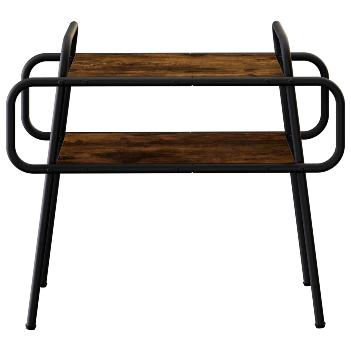 Salontafel Gerookt eiken 60 x 30 x 51 cm Bewerkt hout