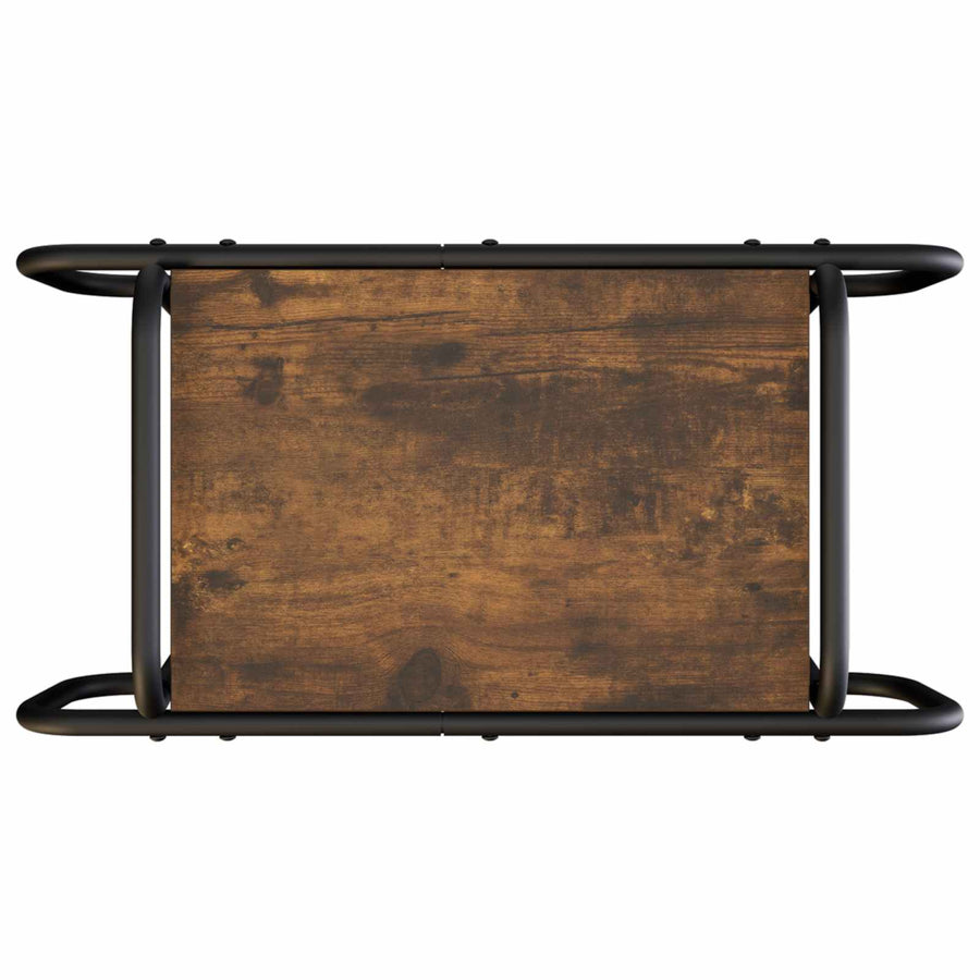 Salontafel Gerookt eiken 60 x 30 x 51 cm Bewerkt hout