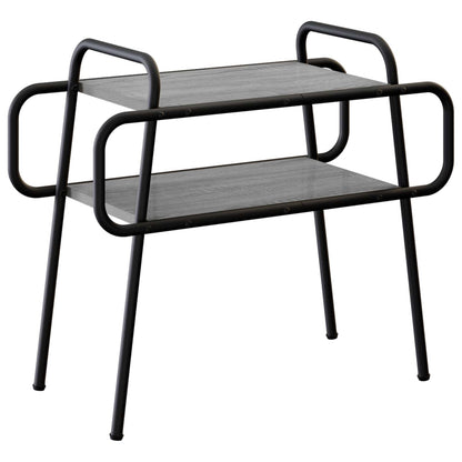 Salontafel Grijs Sonoma 60 x 30 x 51 cm Bewerkt hout