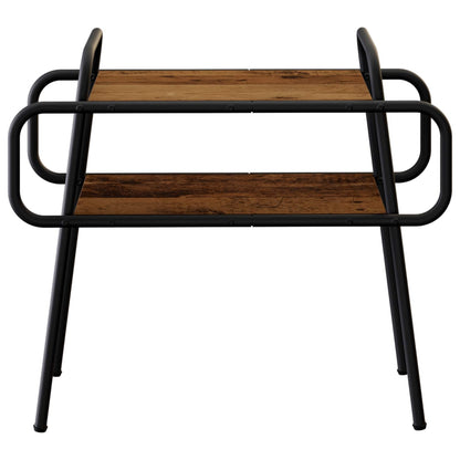Salontafel Oud hout 60 x 30 x 51 cm Bewerkt hout