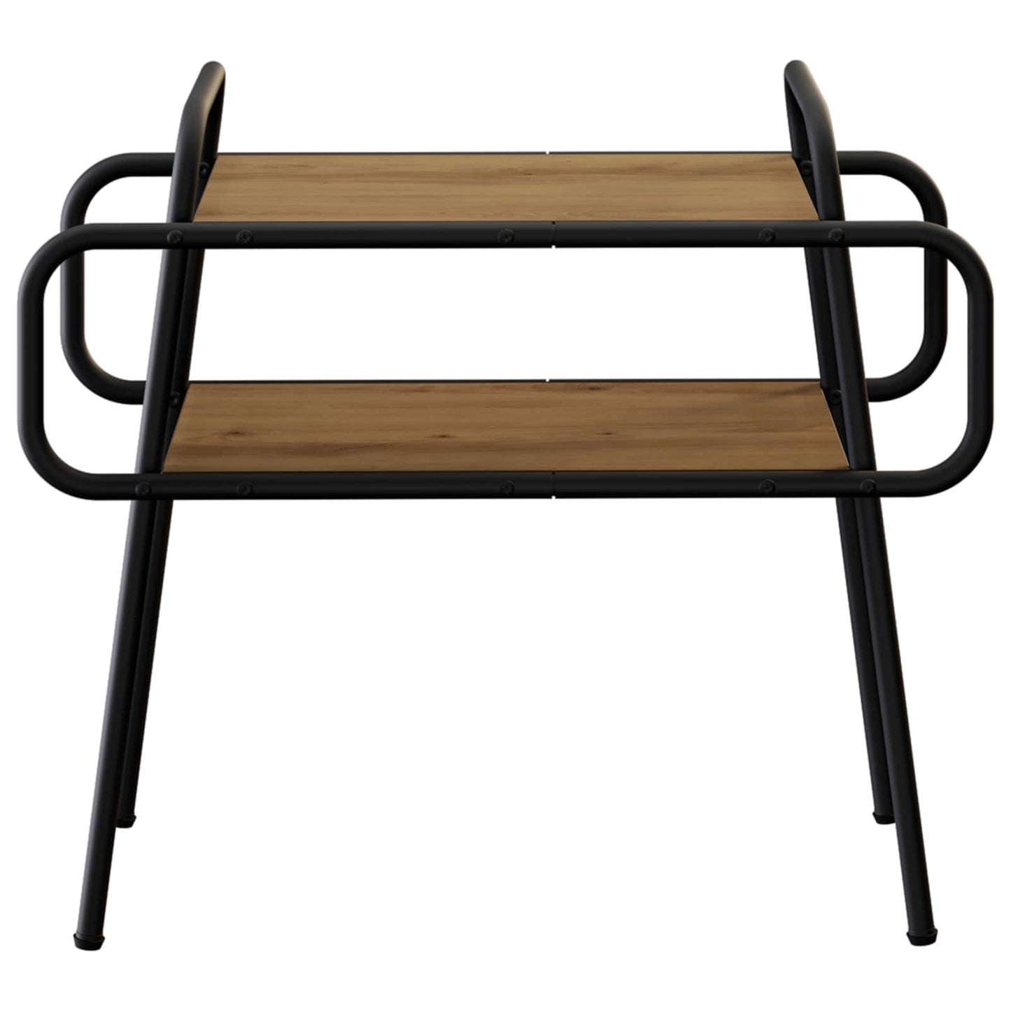 Salontafel Artisanaal eiken 60 x 30 x 51 cm Bewerkt hout