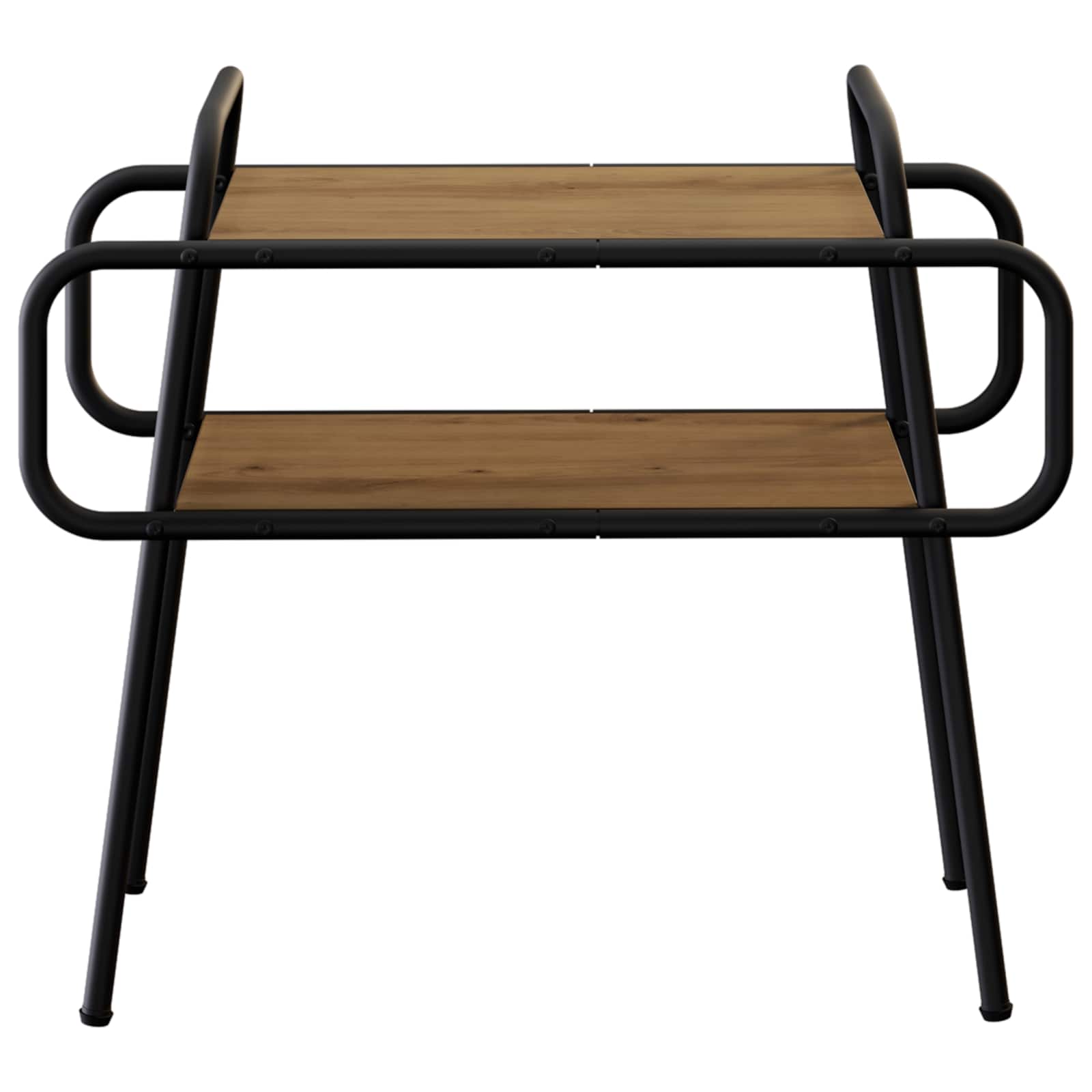 Salontafel Artisanaal eiken 60 x 30 x 51 cm Bewerkt hout