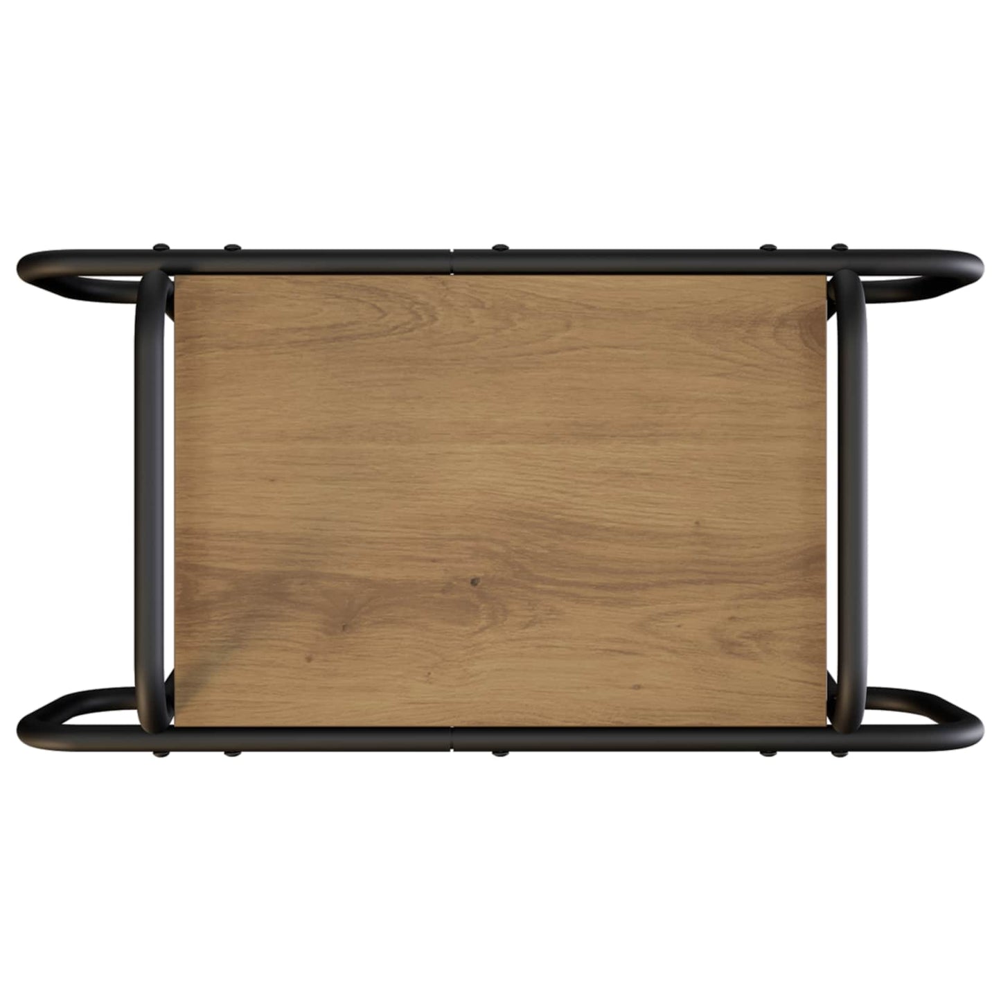 Salontafel Artisanaal eiken 60 x 30 x 51 cm Bewerkt hout