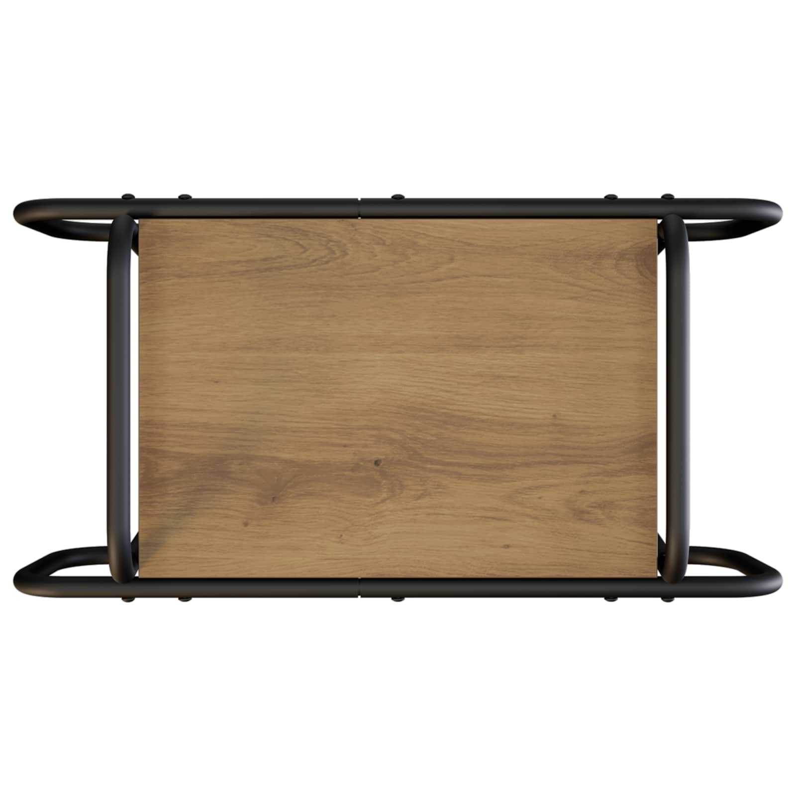 Salontafel Artisanaal eiken 60 x 30 x 51 cm Bewerkt hout