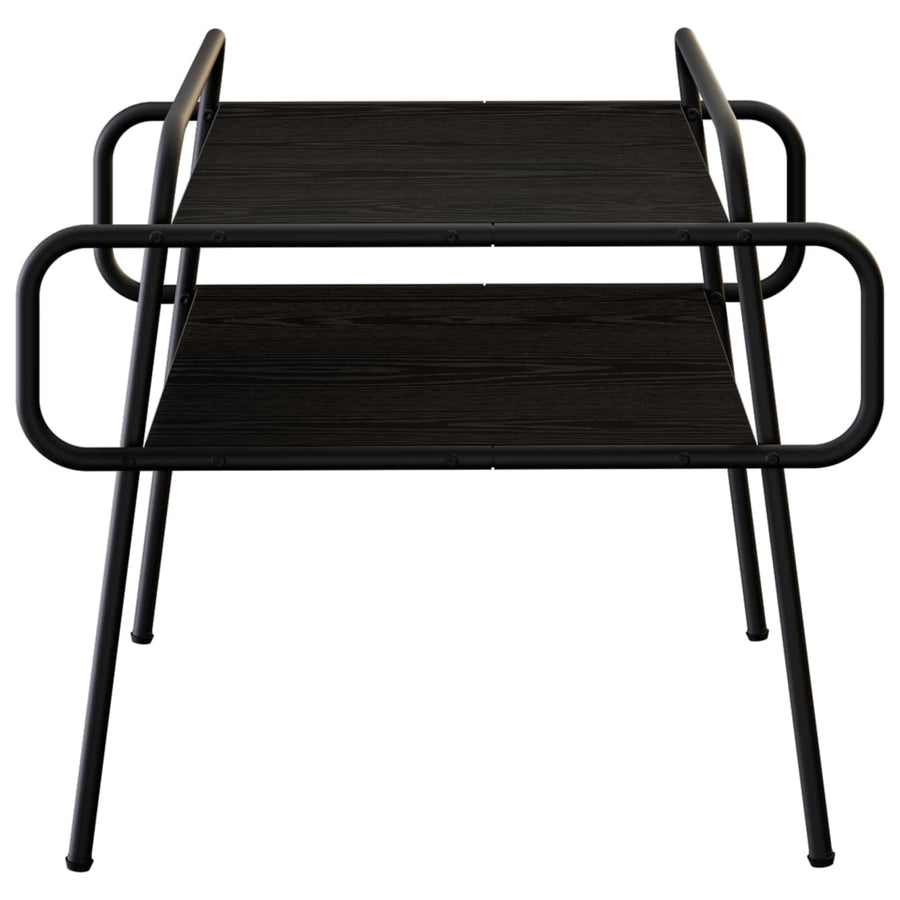 Salontafel Zwart eiken 60 x 60 x 51 cm Bewerkt hout